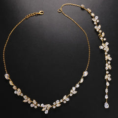 Bijou collier de dos de soirée