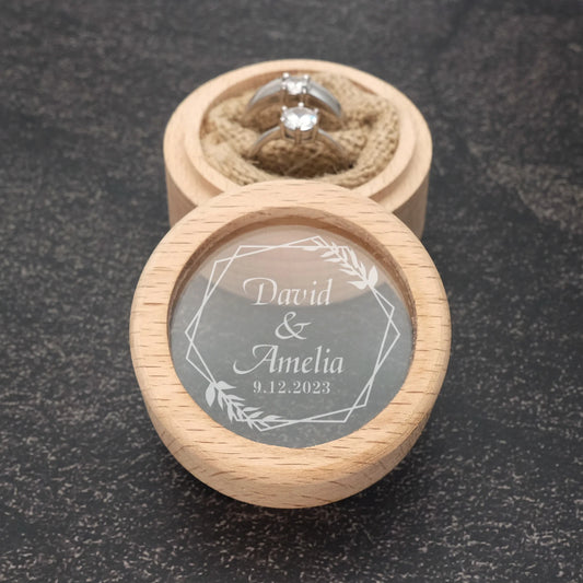 Boite à Alliances en Bois Personnalisée