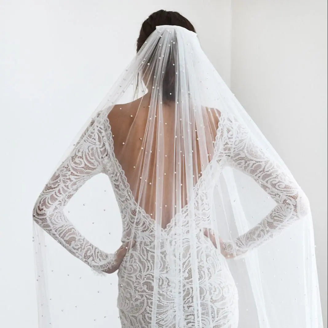 Voile de Mariage Blanc 100cm