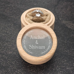 Boite à Alliances en Bois Personnalisée