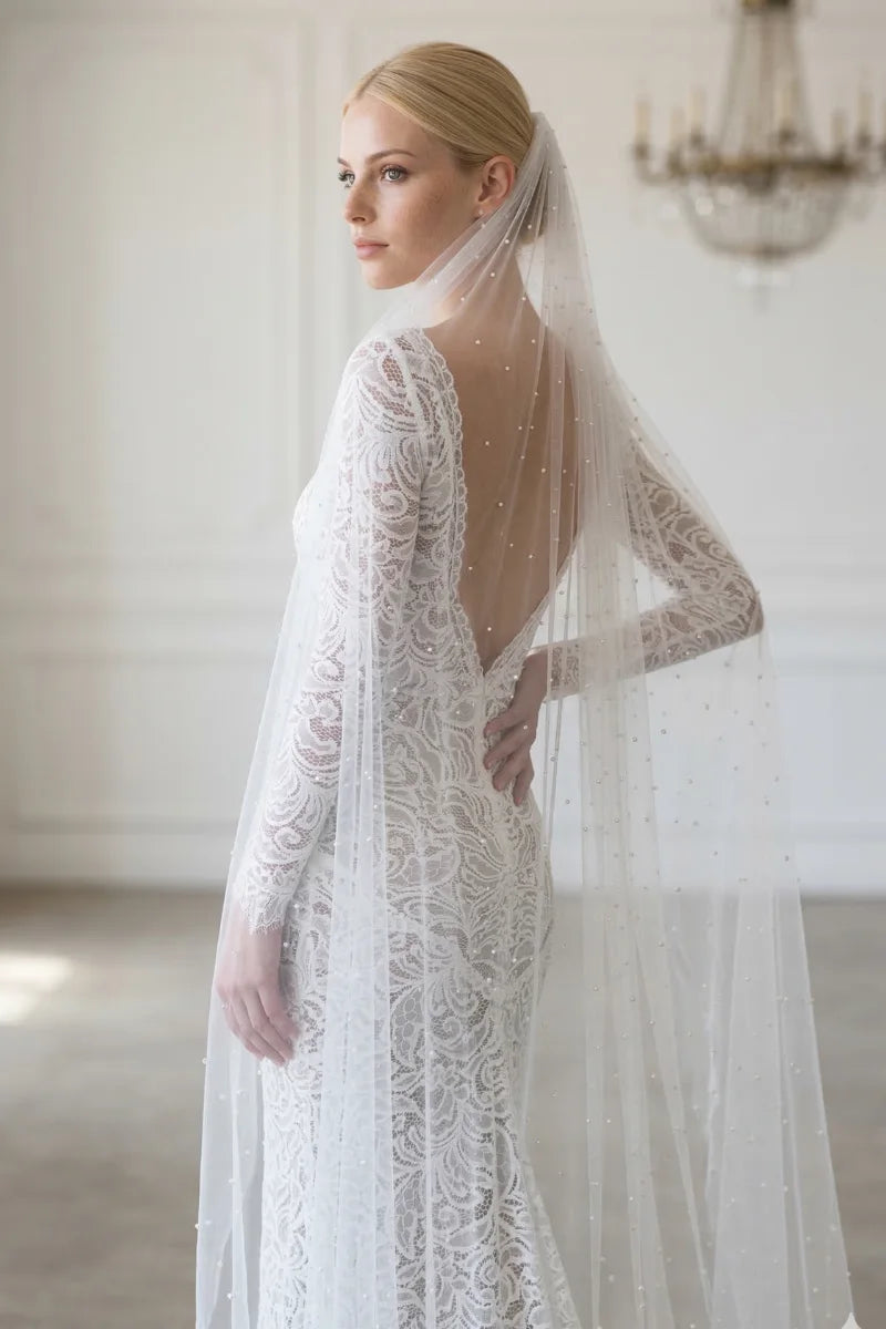 Voile de Mariage Blanc 100cm