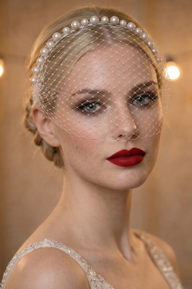 Voile de Mariée devant Visage