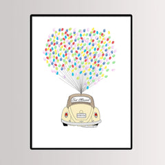 Arbre à empreinte mariage - Voiture