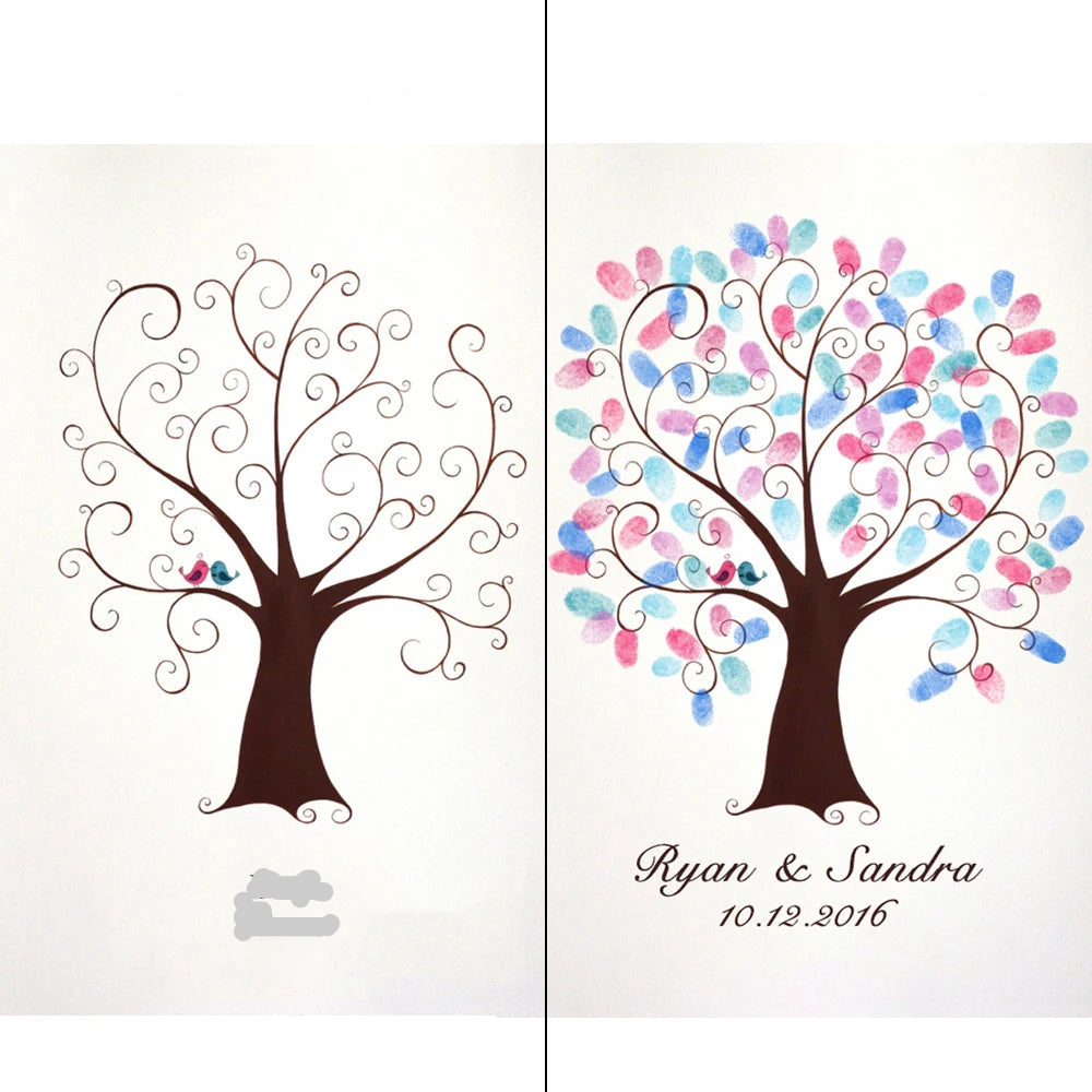 Arbre à empreinte mariage - Arbre - vue 2