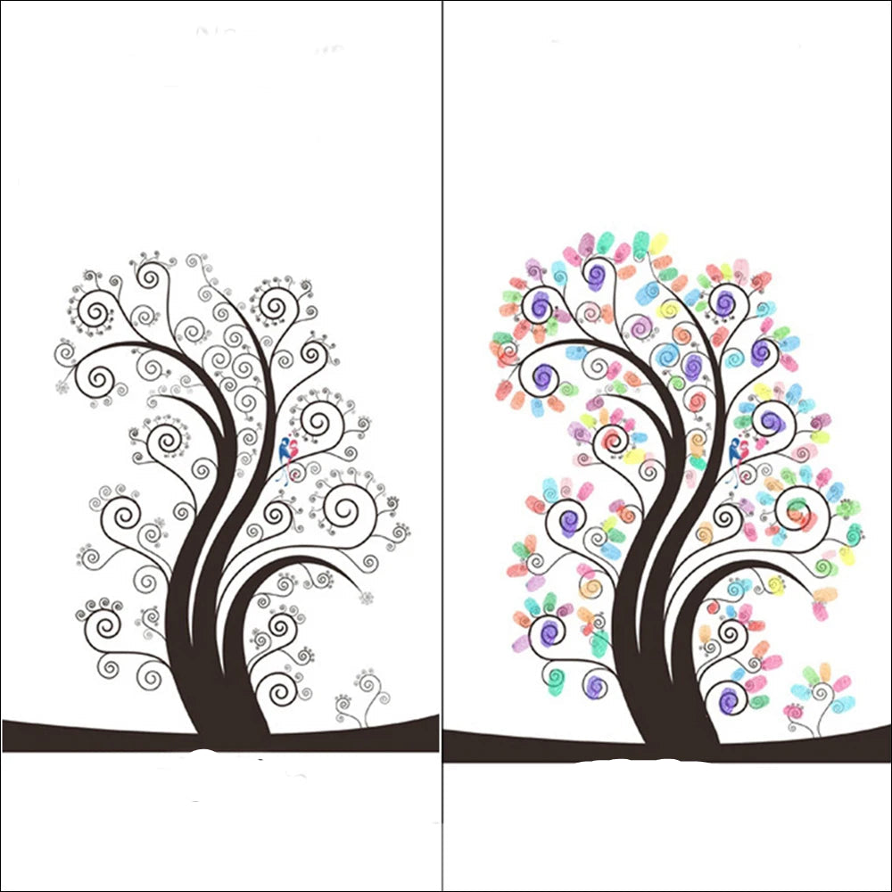 Arbre à empreinte mariage - Arbre à personnaliser - vue 2
