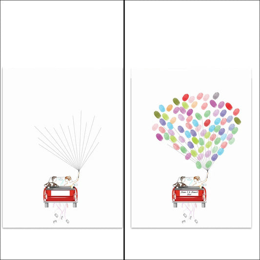 Arbre à empreinte mariage - Jeune Mariée - vue 2
