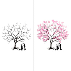 Arbre à empreinte mariage - Déclaration d'amour - vue 3