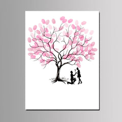 Arbre à empreinte mariage - Déclaration d'amour