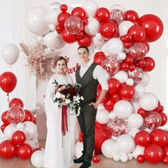 Arche de Ballon - Rouge et Blanc - vue 3