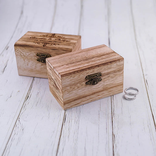 Boite a Alliances en Bois Ancien - vue 2