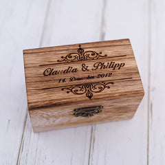Boite a Alliances en Bois Ancien - vue 3