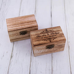Boite a Alliances en Bois Ancien - vue 4