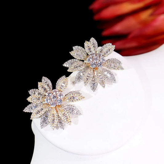 Boucle d'Oreilles Flocon de Neige - vue 2