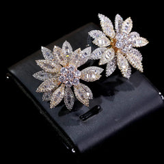 Boucle d'Oreilles Flocon de Neige - vue 4