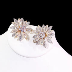Boucle d'Oreilles Flocon de Neige - vue 1