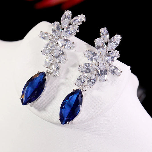 Boucle D'oreilles Goutte D'eau Mariage - vue 1