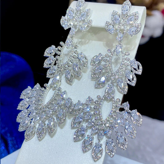 Boucle D'oreilles Pendante Mariage - vue 2
