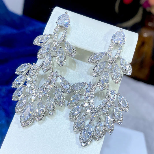 Boucle D'oreilles Pendante Mariage - vue 1