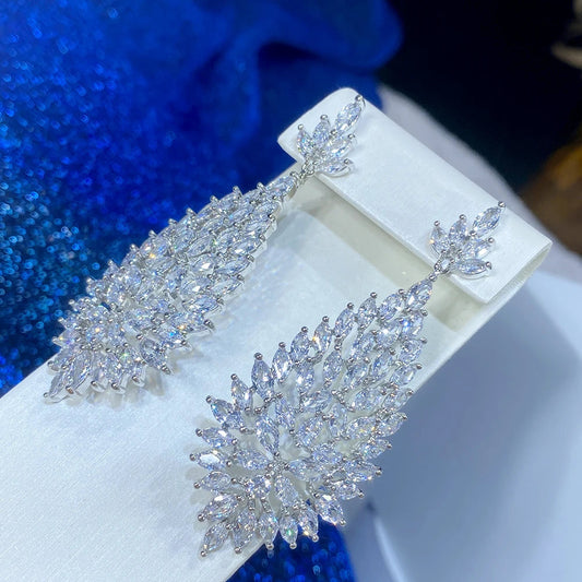 Boucle d'Oreilles Rouge Mariage - vue 2