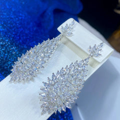 Boucle d'Oreilles Rouge Mariage - vue 2