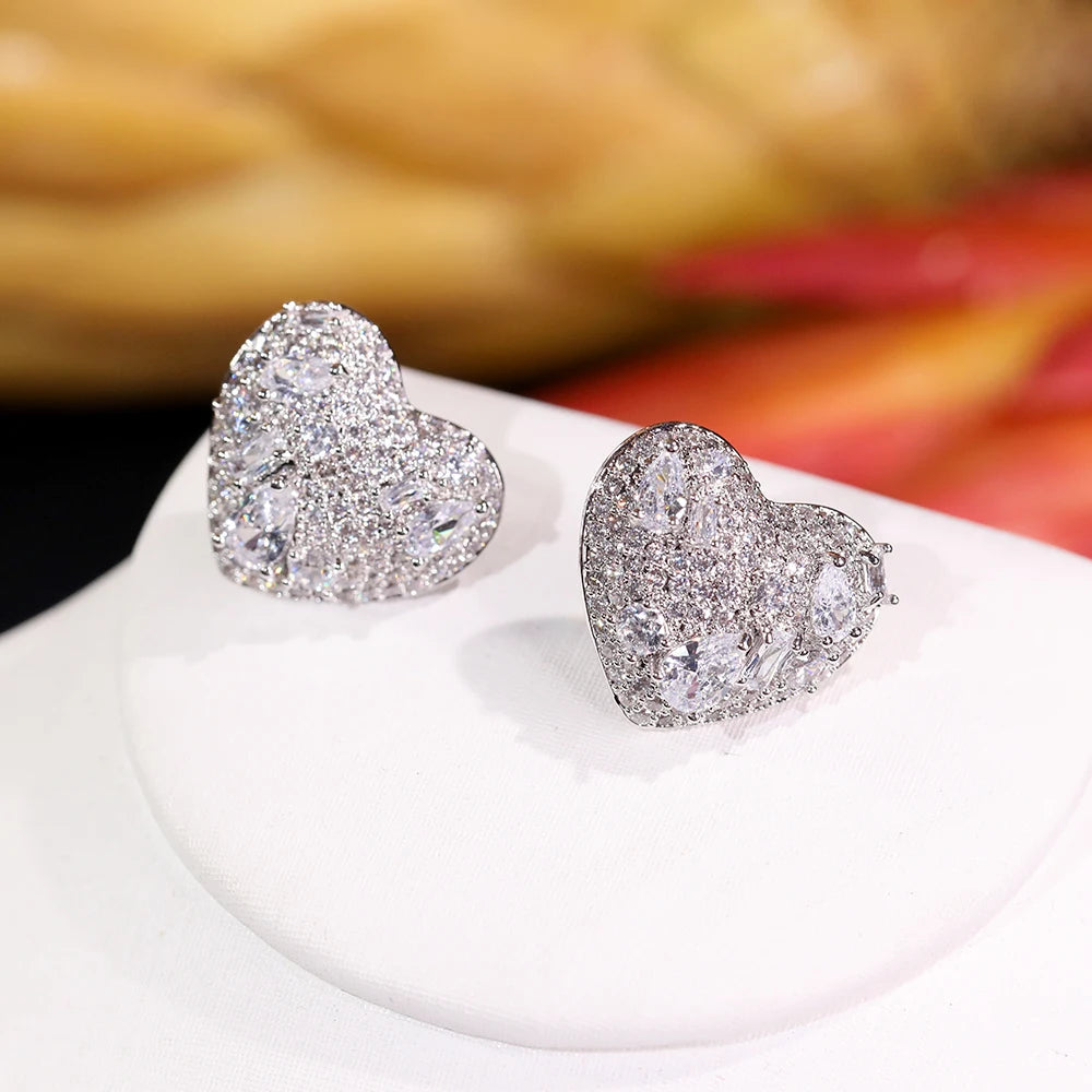 Boucles d'oreilles Coeur - vue 2