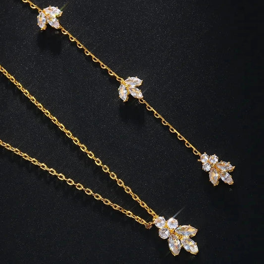 Collier De Dos Argenté Étincelant Multicolore - vue 2