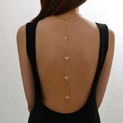Collier de dos argenté étincelant - vue 2