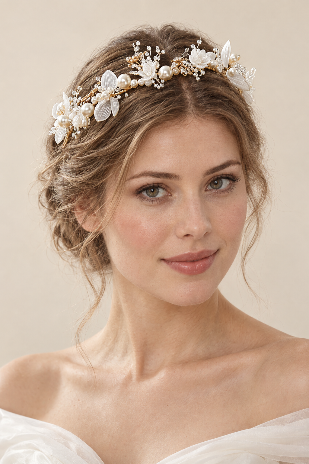 Couronne de fleur Fille porté