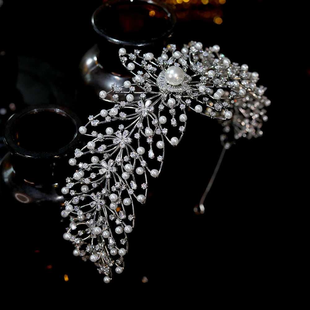 Diadème Mariage Fleurs - vue 2