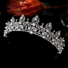Diadème de mariée en perle - vue 4