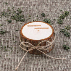 Boite à alliances en bois brut - vue 13