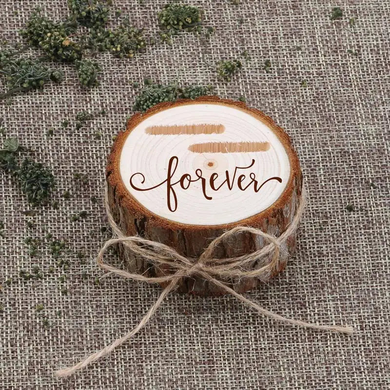 Boite à alliances en bois brut - vue 18