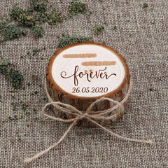 Boite à alliances en bois brut - vue 19
