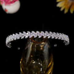 Bandeau Cécile pour chignon, vue de face