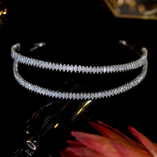 Bandeau goutte d'eau en cuivre, vue de face