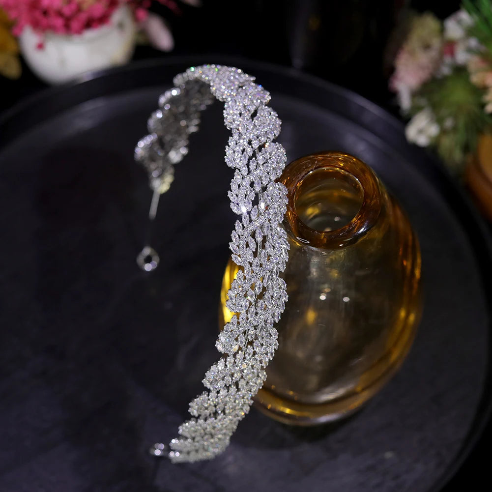 Bandeau Esther porté par une mariée