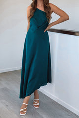 Robe De Mariée Satin Asymétrique