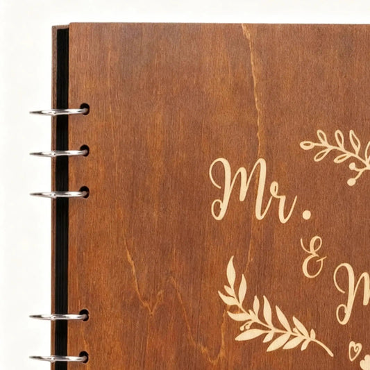 Livre D'or Mariage Bois - vue 2