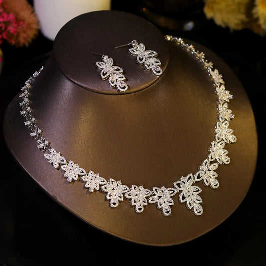 Parure Collier Boucle D'oreille Mariage - vue 2