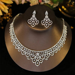 Parure de Mariage : Collier - Boucle d'oreille - vue 4