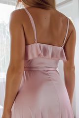 Robe Satin Fluide Cortège Chic