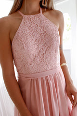 Robe Longue Halter Demoiselle D'Honneur