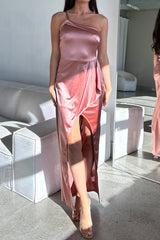 Robe Asymétrique En Satin - vue 2