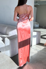 Robe Asymétrique En Satin - vue 5