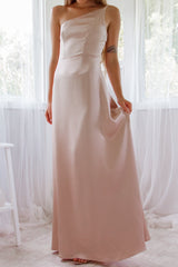 Robe De Mariée Asymétrique En Satin - vue 6