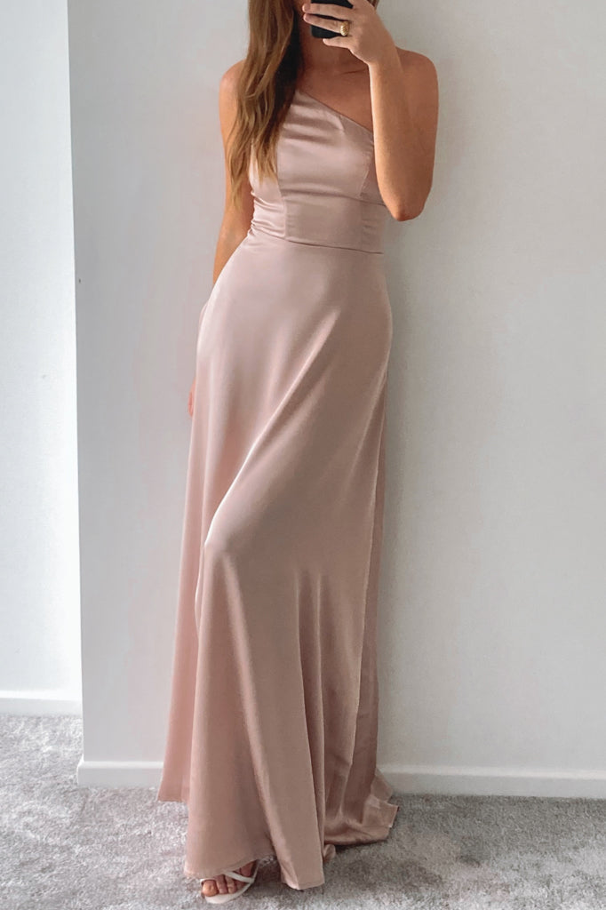 Robe De Mariée Asymétrique En Satin - vue 7