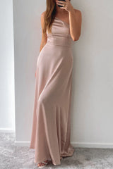 Robe De Mariée Asymétrique En Satin - vue 7