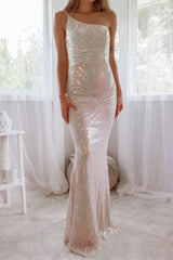 Robe De Mariée Asymétrique Irisée
