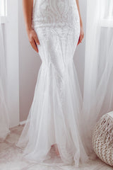 Robe De Mariée Asymétrique Paillethée - vue 12