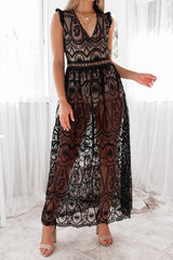 Robe De Mariée Bohème En Dentelle - vue 8